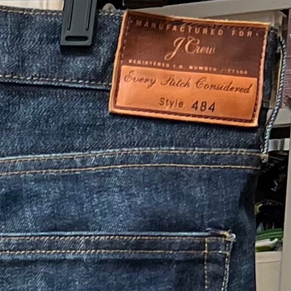 J. Crew Other - 🌸J.Crew 484 Slim-fit Denim jean in stretch resin rinse Japanese Dark denim Mens